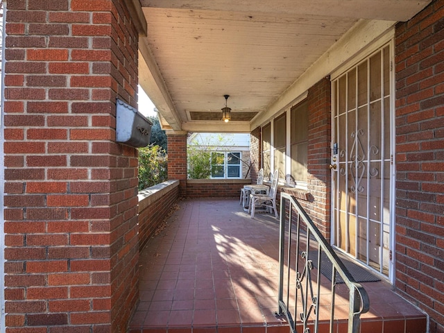 view of patio / terrace with a porch