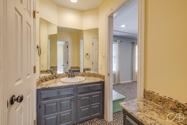 bathroom featuring vanity