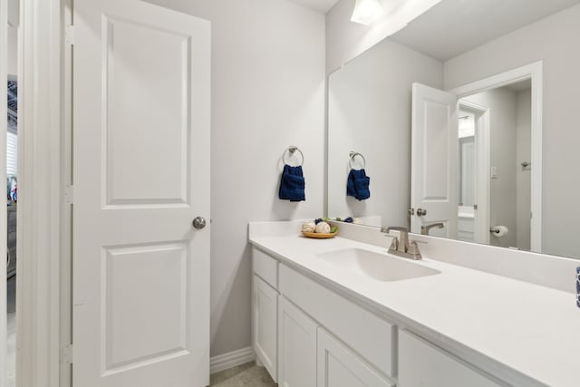 1600 Pebblebrook Ln, Prosper, TX 75078 - bathroom with vanity and baseboards