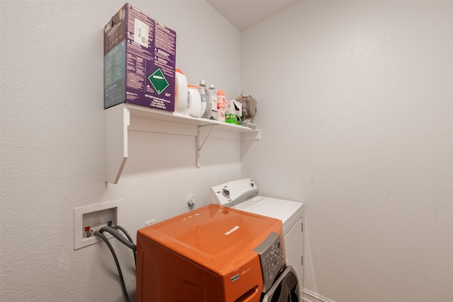 washroom with laundry area and separate washer and dryer