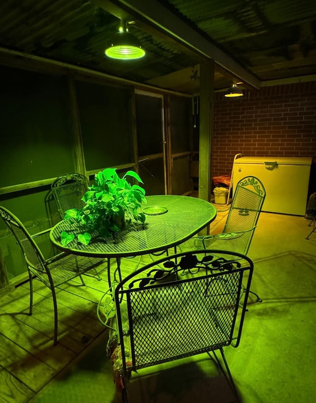 188 Walker Rd, Olney, TX 76374 - balcony with outdoor dining area