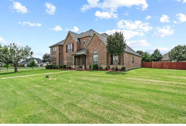 281 Crossbow Dr, Sunnyvale, TX 75182 - traditional-style home with brick siding and a standing seam roof
