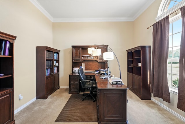 281 Crossbow Dr, Sunnyvale, TX 75182 - office space featuring light carpet and ornamental molding