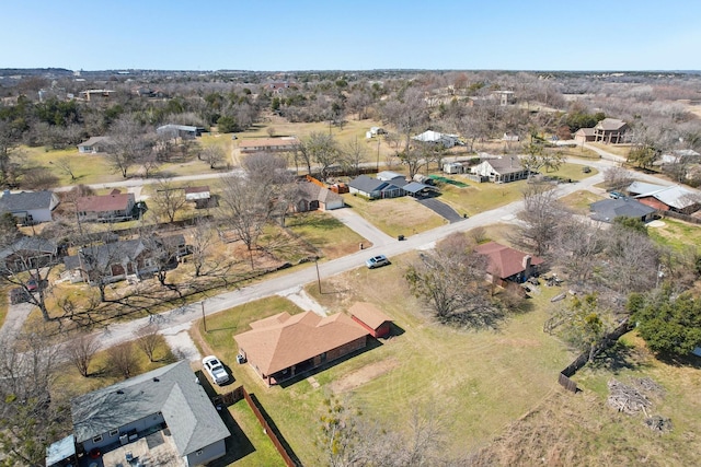 bird's eye view featuring a residential view