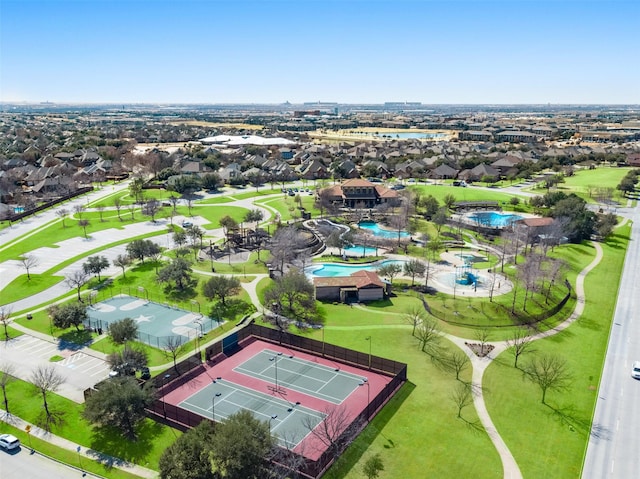 birds eye view of property featuring a residential view