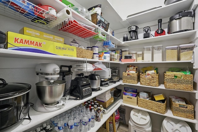 view of pantry