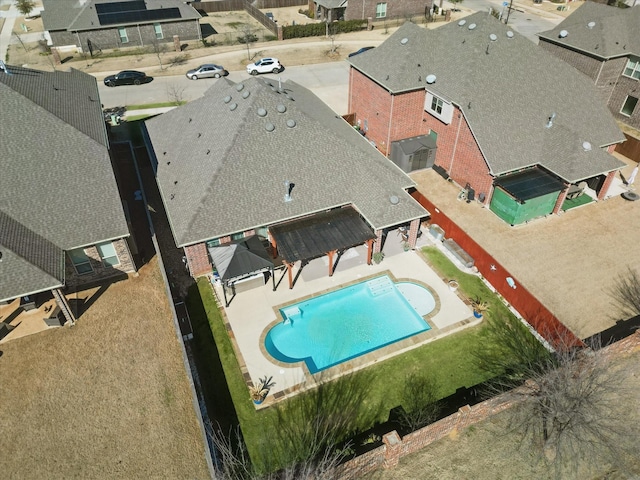 view of pool with a patio area and a fenced backyard