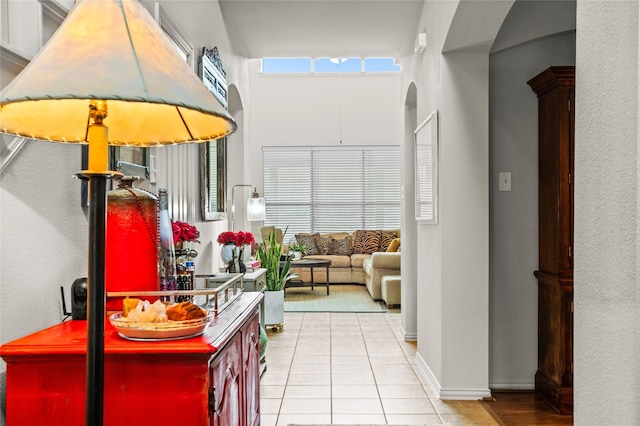 kitchen featuring tile patterned flooring