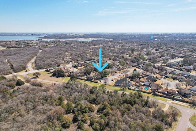 aerial view featuring a residential view