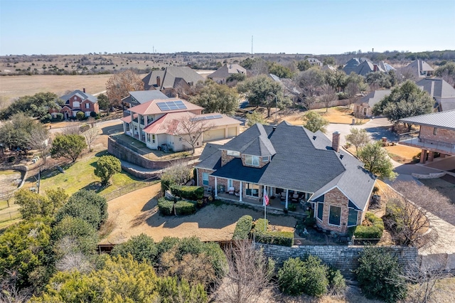 drone / aerial view featuring a residential view