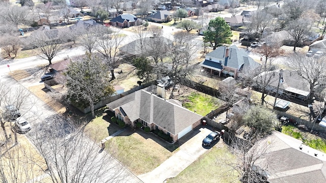 aerial view featuring a residential view