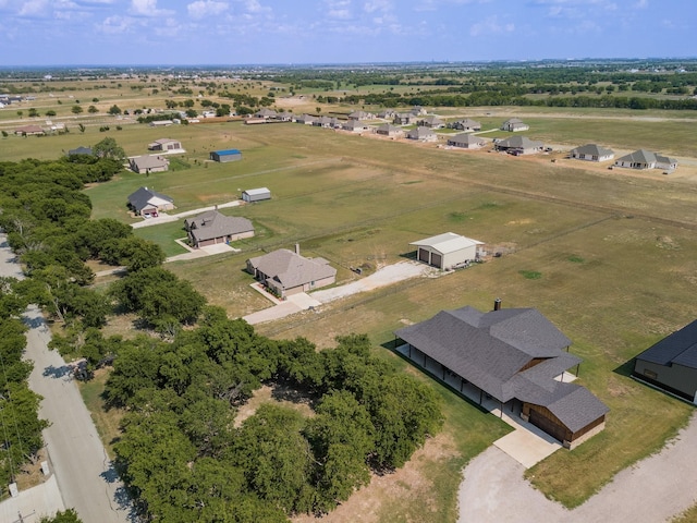 bird's eye view featuring a rural view