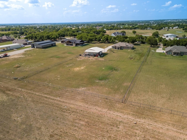 drone / aerial view featuring a rural view