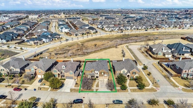 bird's eye view featuring a residential view