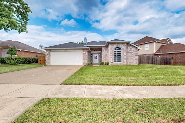 211 Ember Glen Dr, Arlington, TX 76018 - view of front of house featuring brick siding, an attached garage, and driveway