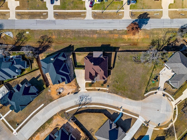 bird's eye view featuring a residential view