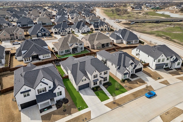 bird's eye view featuring a residential view