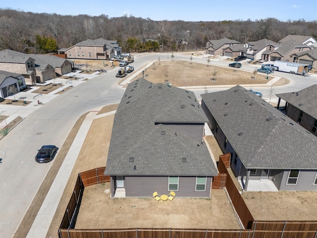 bird's eye view featuring a residential view