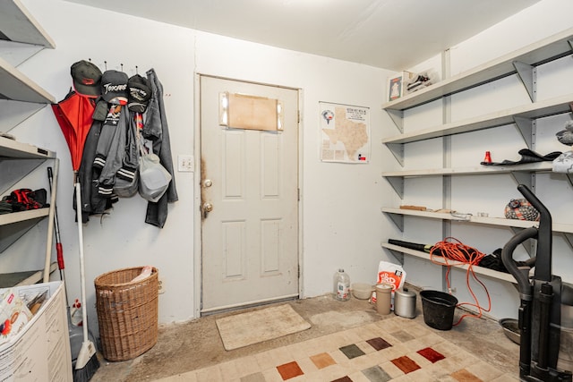 view of storage room