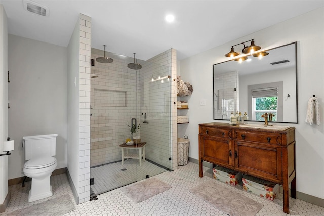 115 N 1st St, Midlothian, TX 76065 - bathroom with a stall shower, vanity, and baseboards