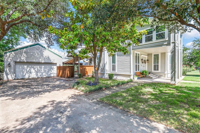 115 N 1st St, Midlothian, TX 76065 - view of front facade with a detached garage