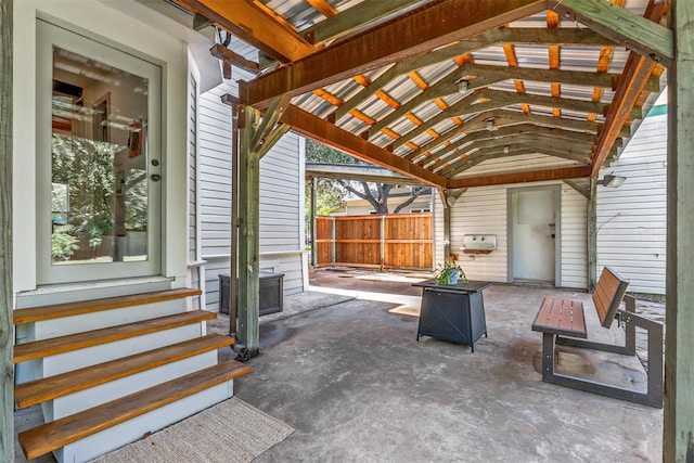 115 N 1st St, Midlothian, TX 76065 - view of patio / terrace featuring entry steps