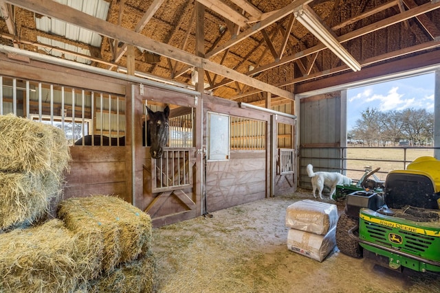 view of horse barn