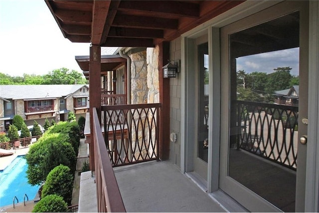 view of balcony