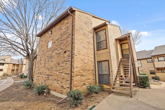 exterior space with stairs