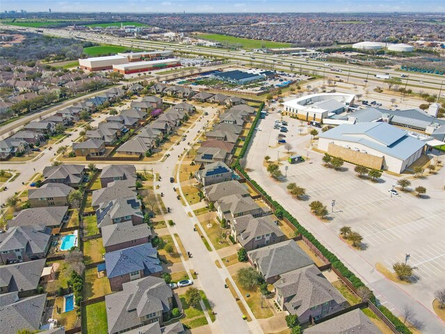 birds eye view of property featuring a residential view