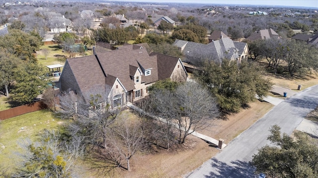 birds eye view of property featuring a residential view