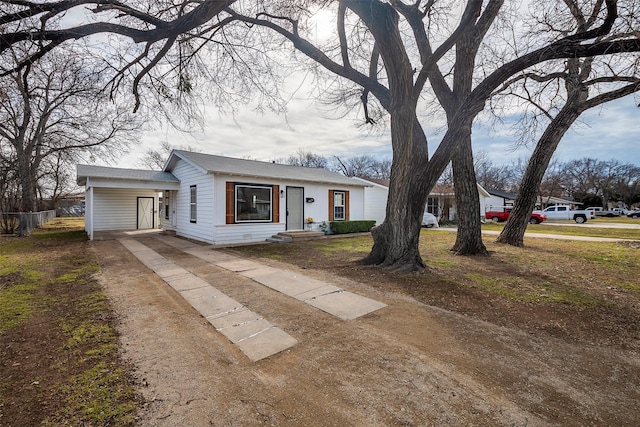 view of front of house