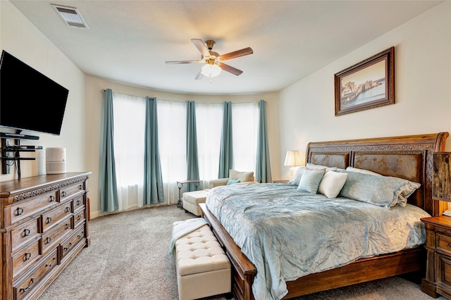 2101 Bishop Barrel Ln, Wylie, TX 75098 - bedroom with light carpet and a ceiling fan