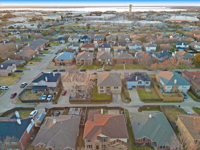 drone / aerial view with a residential view