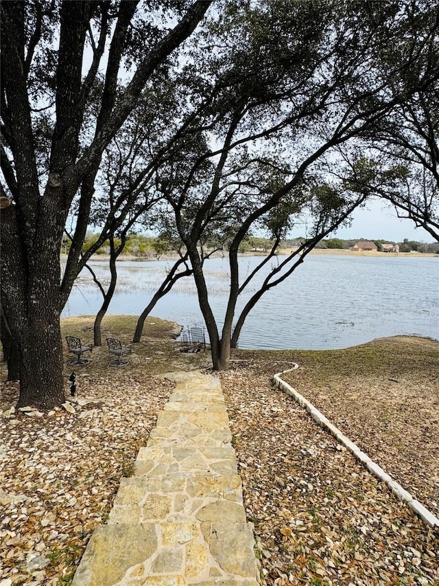 view of water feature