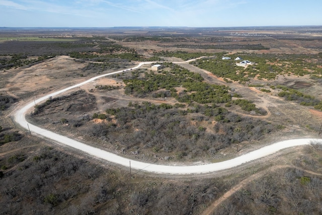 drone / aerial view with a rural view