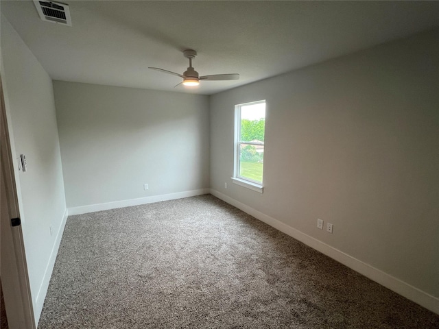 3244 Crites St, Richland Hills, TX 76118 - spare room featuring carpet, a ceiling fan, and baseboards
