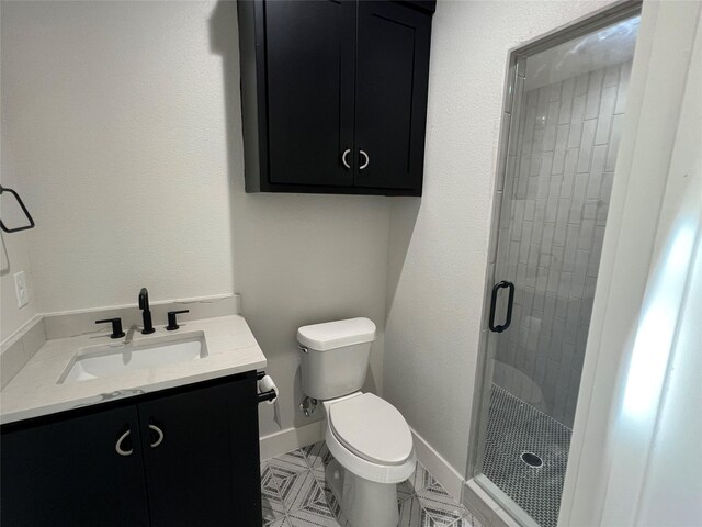 3244 Crites St, Richland Hills, TX 76118 - full bath featuring a stall shower, toilet, and vanity