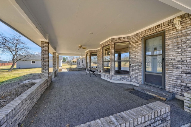 268 Roland Rd, Whitesboro, TX 76273 - view of patio / terrace with covered porch