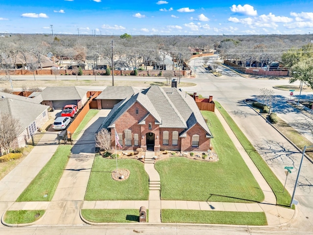 drone / aerial view featuring a residential view