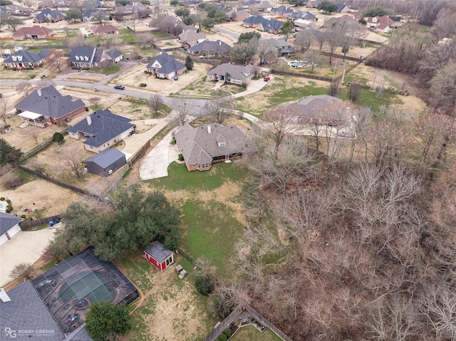 612 Kari Crk, Bossier City, LA 71111 - drone / aerial view featuring a residential view