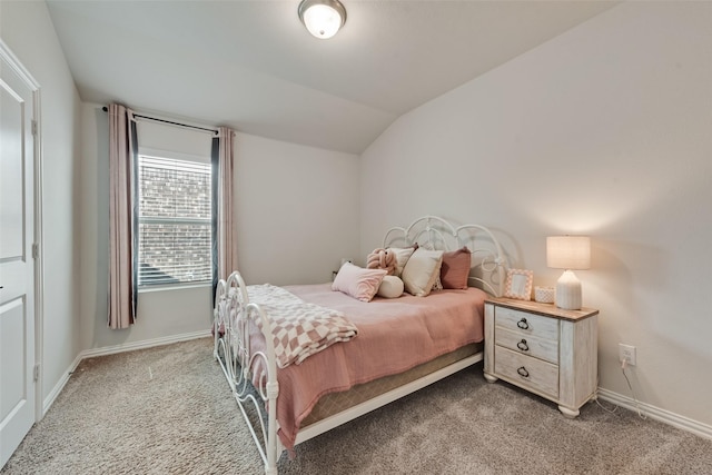 6116 Pathfinder Trl, Fort Worth, TX 76179 - bedroom featuring carpet, lofted ceiling, and baseboards