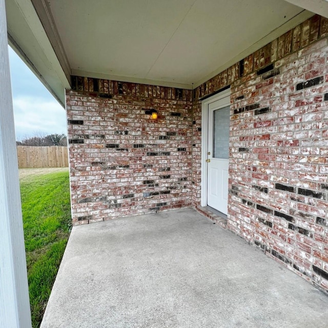 view of patio / terrace with fence