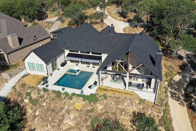 birds eye view of property