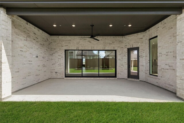 4201 Linear, Prosper, TX 75078 - view of patio with a ceiling fan