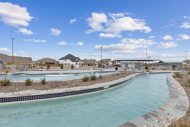 pool featuring a residential view