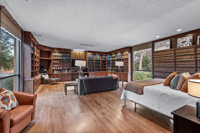 bedroom with wood finished floors