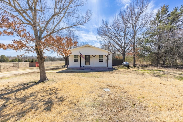 view of bungalow