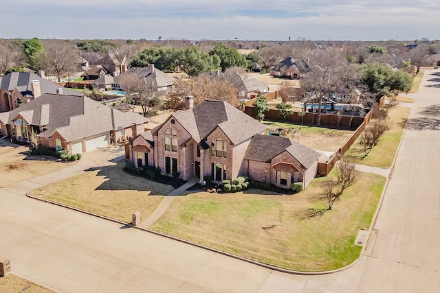 birds eye view of property featuring a residential view