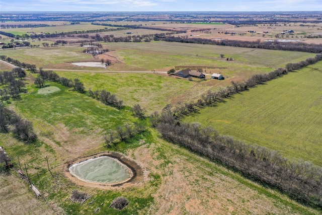 aerial view featuring a rural view